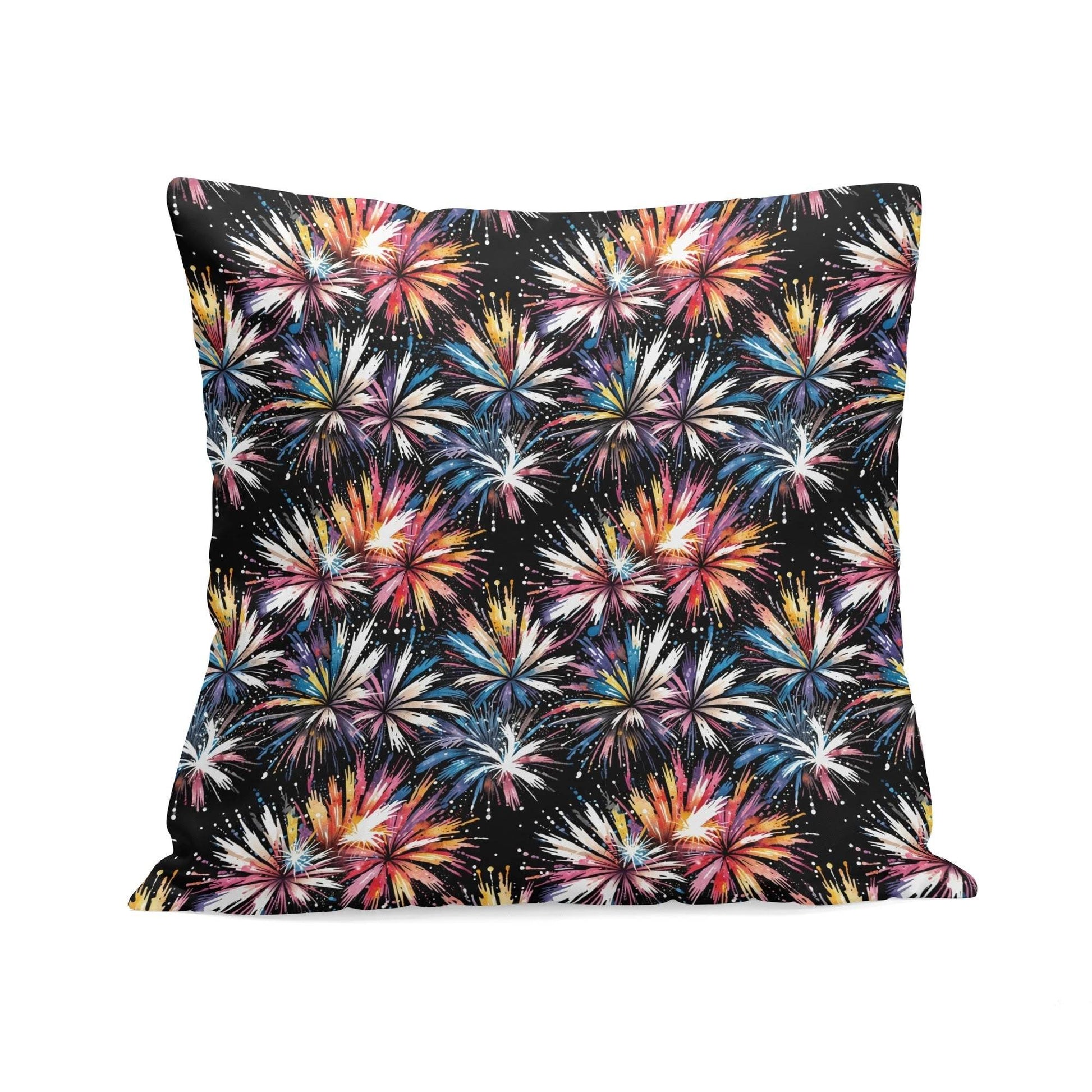 Freedom Fireworks Peach Velvet 4 Pcs Square Pillow Case Covers (5 sizes) - DeRose Seasonal