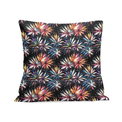 Freedom Fireworks Peach Velvet 4 Pcs Square Pillow Case Covers (5 sizes) - DeRose Seasonal
