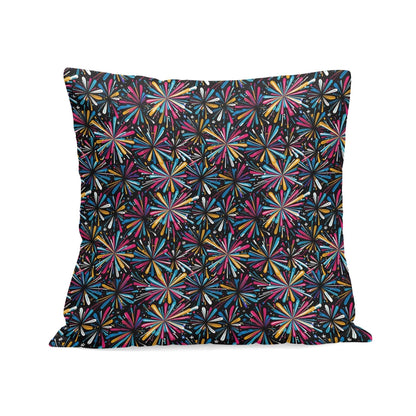 Colorful Fireworks Peach Velvet 4 Pcs Square Pillow Case Covers (5 sizes) - DeRose Seasonal