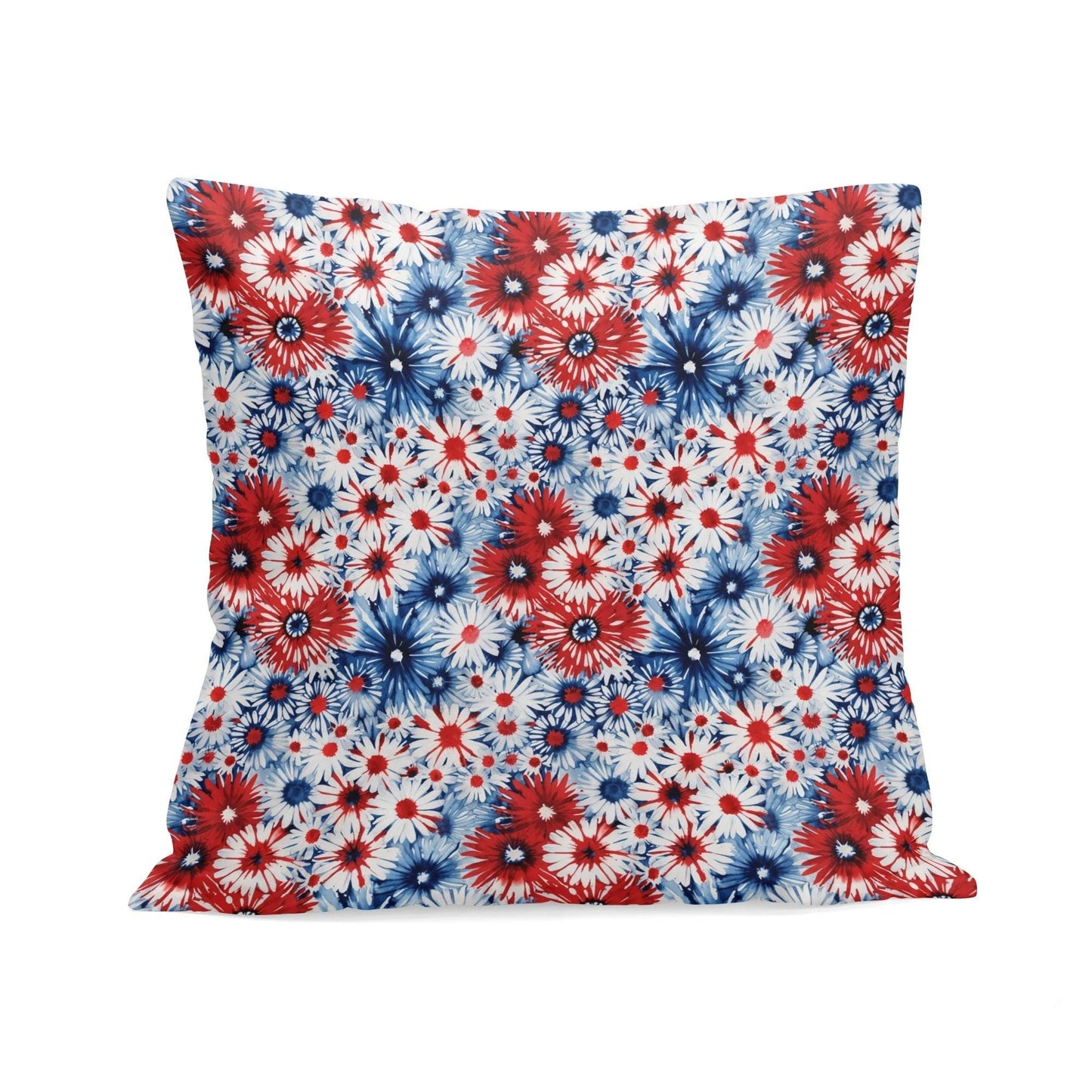 Floral USA Peach Velvet 4 Pcs Square Pillow Case Covers (5 sizes) - DeRose Seasonal