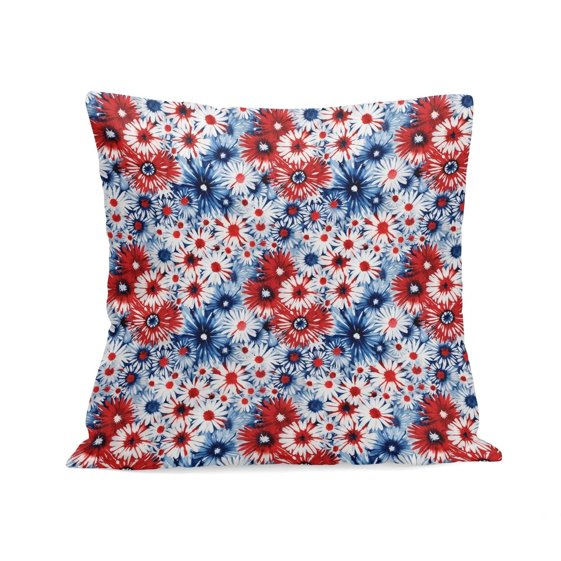 Floral USA Peach Velvet 4 Pcs Square Pillow Case Covers (5 sizes) - DeRose Seasonal