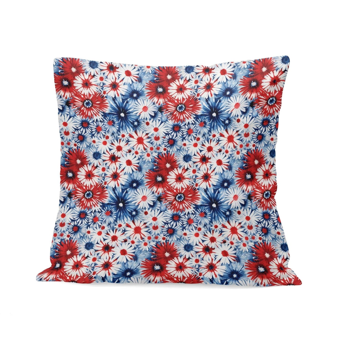 Floral USA Peach Velvet 4 Pcs Square Pillow Case Covers (5 sizes) - DeRose Seasonal