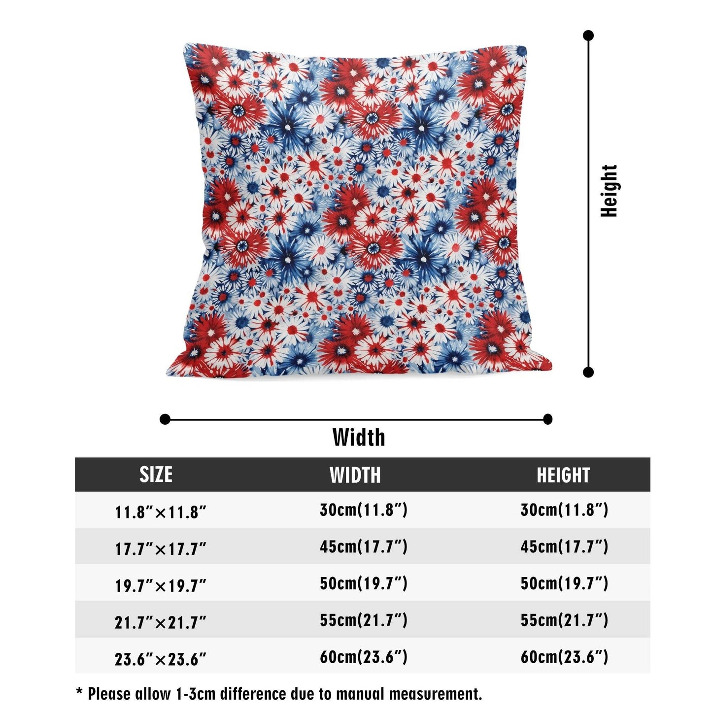 Floral USA Peach Velvet 4 Pcs Square Pillow Case Covers (5 sizes) - DeRose Seasonal