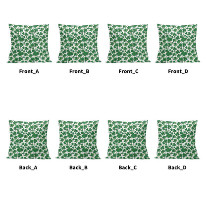 Little Clovers Velvet 4 Pcs Square Pillow Case Covers (5 sizes) - DeRose Seasonal