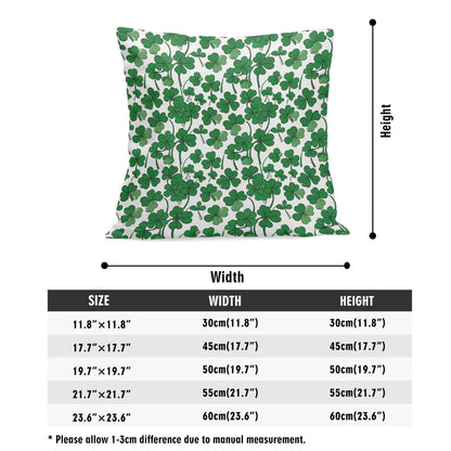 Little Clovers Velvet 4 Pcs Square Pillow Case Covers (5 sizes) - DeRose Seasonal