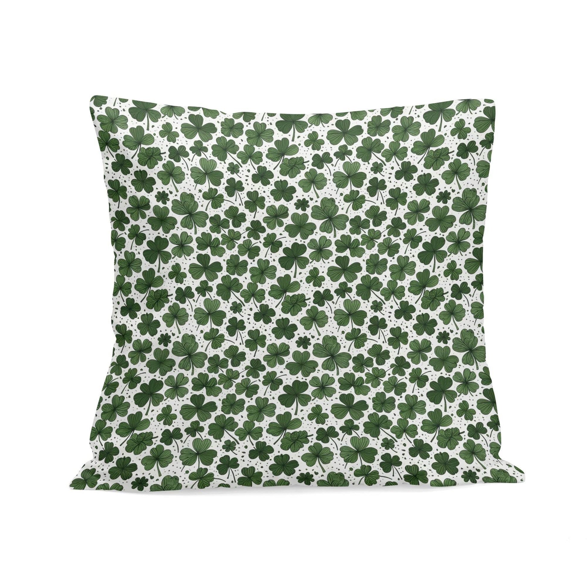 Clovers Velvet 4 Pcs Square Pillow Case Covers (5 sizes) - DeRose Seasonal