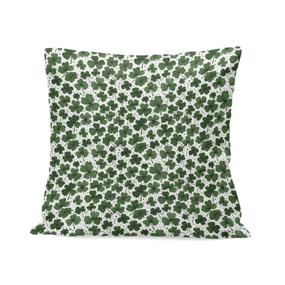 Clovers Velvet 4 Pcs Square Pillow Case Covers (5 sizes) - DeRose Seasonal