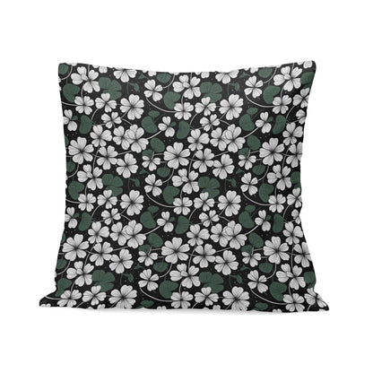 White Clovers Velvet 4 Pcs Square Pillow Case Covers (5 sizes) - DeRose Seasonal