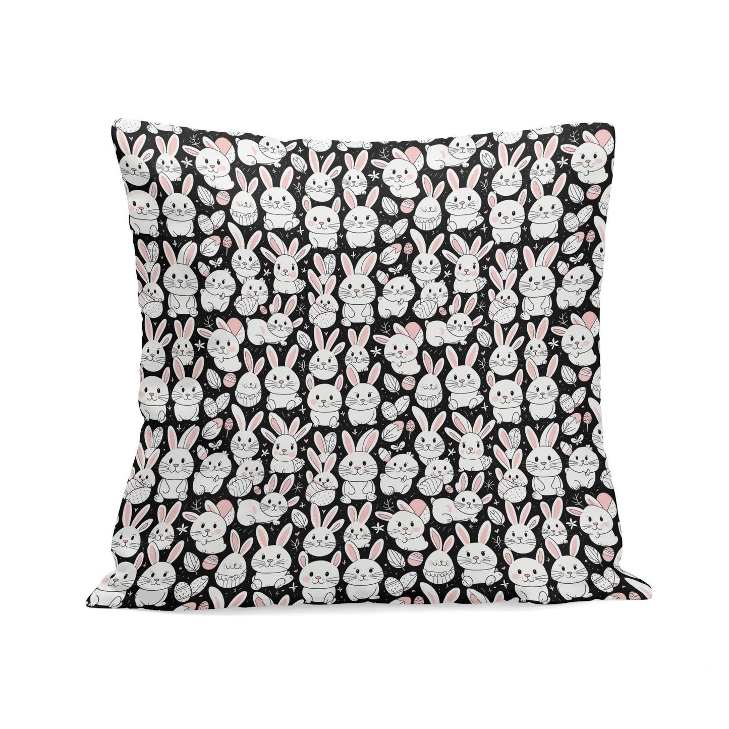 Cute Bunny Velvet 4 Pcs Square Pillow Case Covers (5 sizes) - DeRose Seasonal