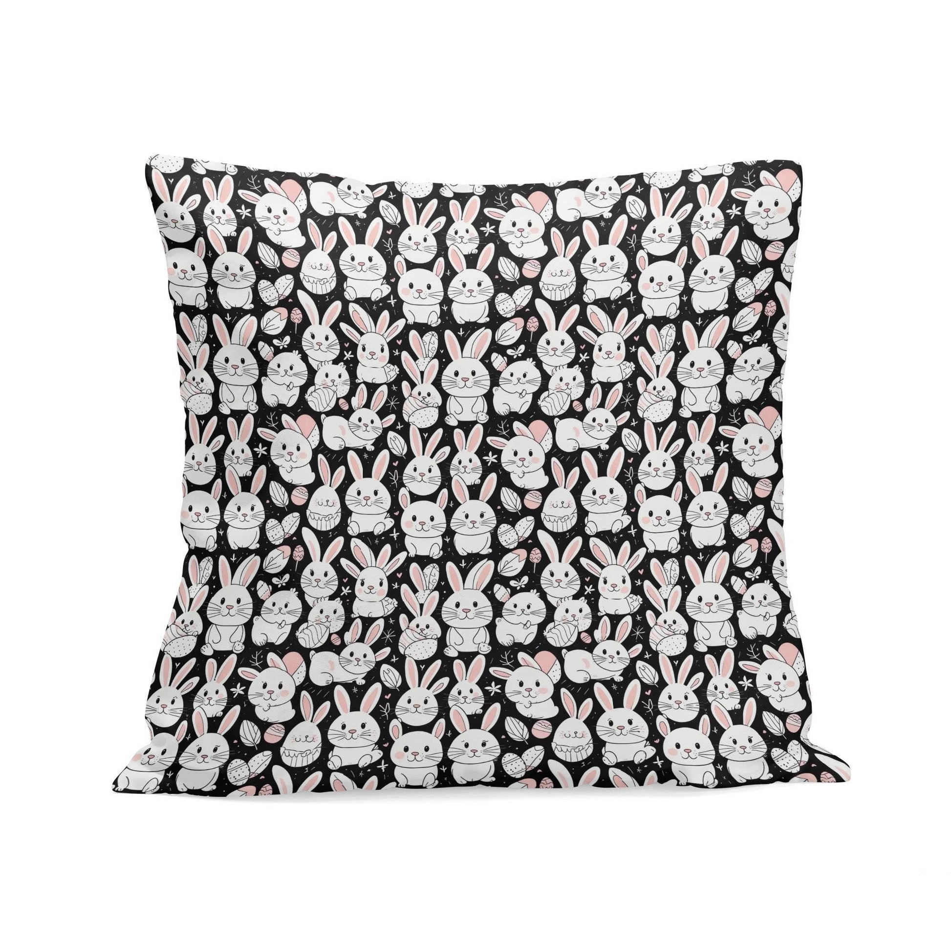 Cute Bunny Velvet 4 Pcs Square Pillow Case Covers (5 sizes) - DeRose Seasonal