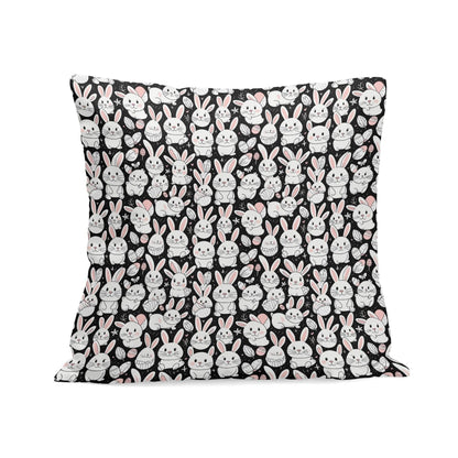 Cute Bunny Velvet 4 Pcs Square Pillow Case Covers (5 sizes) - DeRose Seasonal