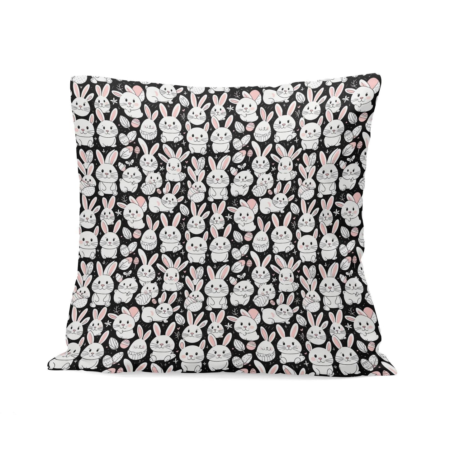 Cute Bunny Velvet 4 Pcs Square Pillow Case Covers (5 sizes) - DeRose Seasonal