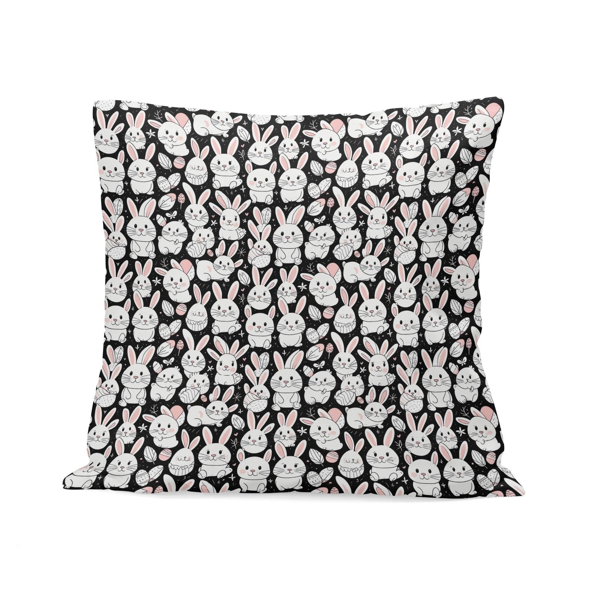 Cute Bunny Velvet 4 Pcs Square Pillow Case Covers (5 sizes) - DeRose Seasonal