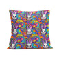 Trippy Bunny Velvet 4 Pcs Square Pillow Case Covers (5 sizes) - DeRose Seasonal