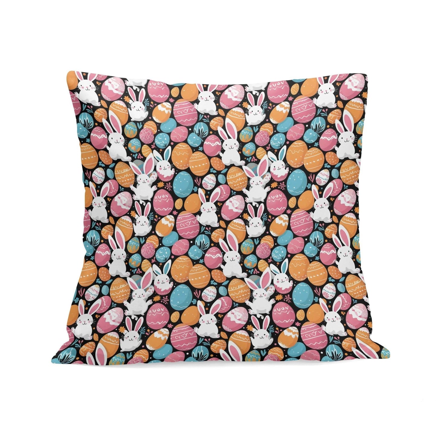 Fun Bunny Velvet 4 Pcs Square Pillow Case Covers (5 sizes) - DeRose Seasonal