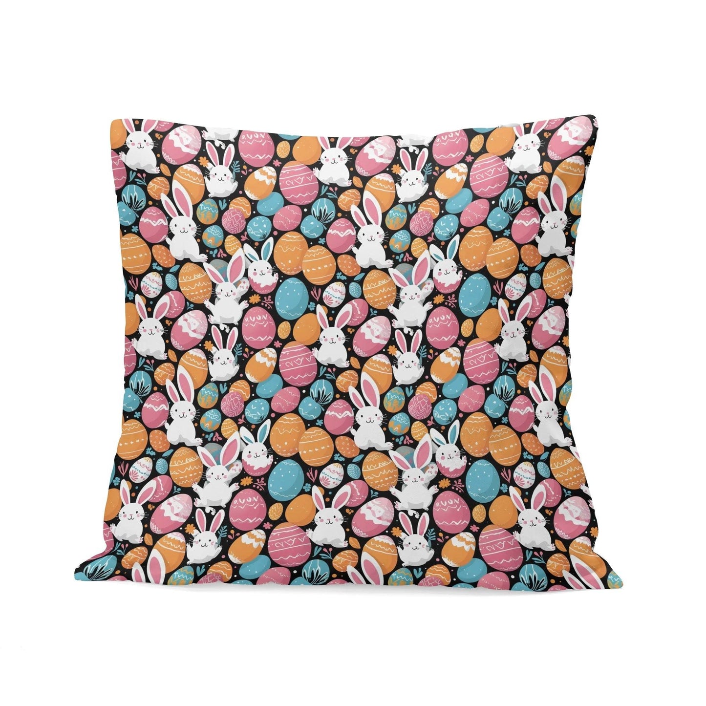 Fun Bunny Velvet 4 Pcs Square Pillow Case Covers (5 sizes) - DeRose Seasonal