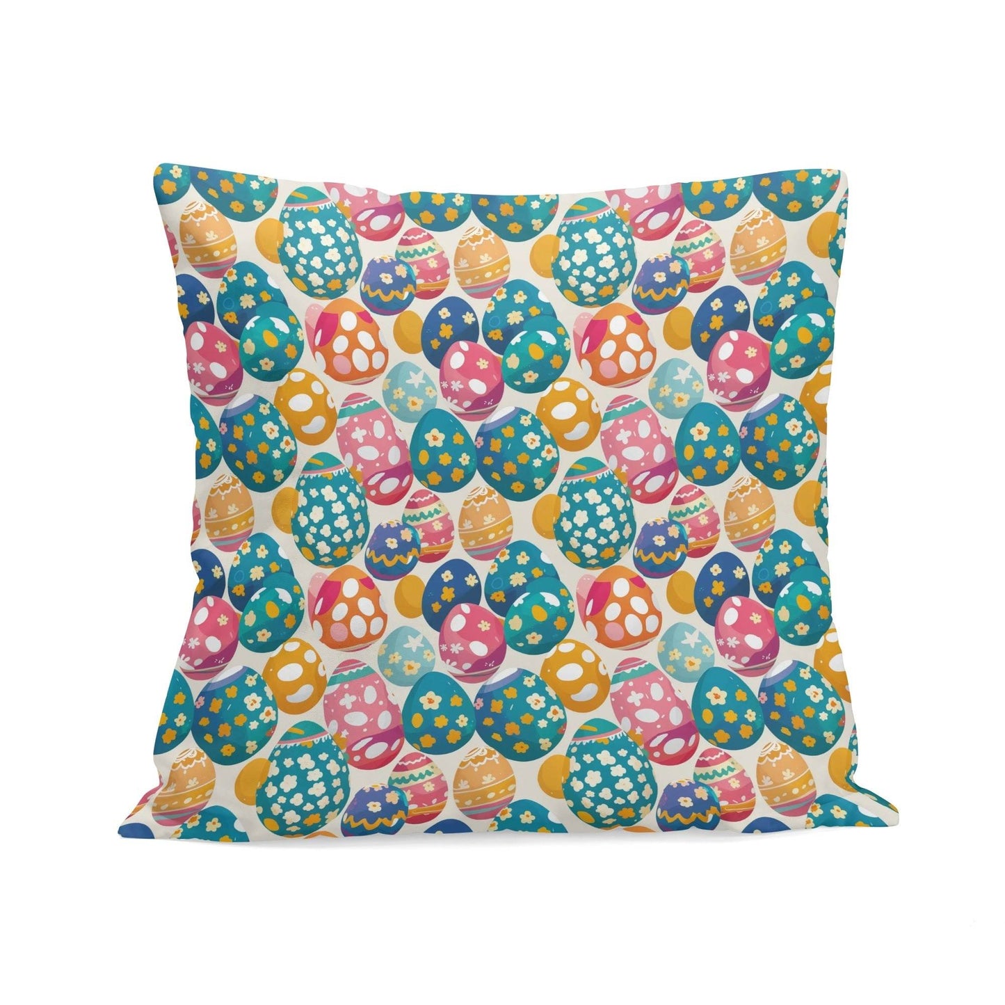 Festive Egg Velvet 4 Pcs Square Pillow Case Covers (5 sizes) - DeRose Seasonal