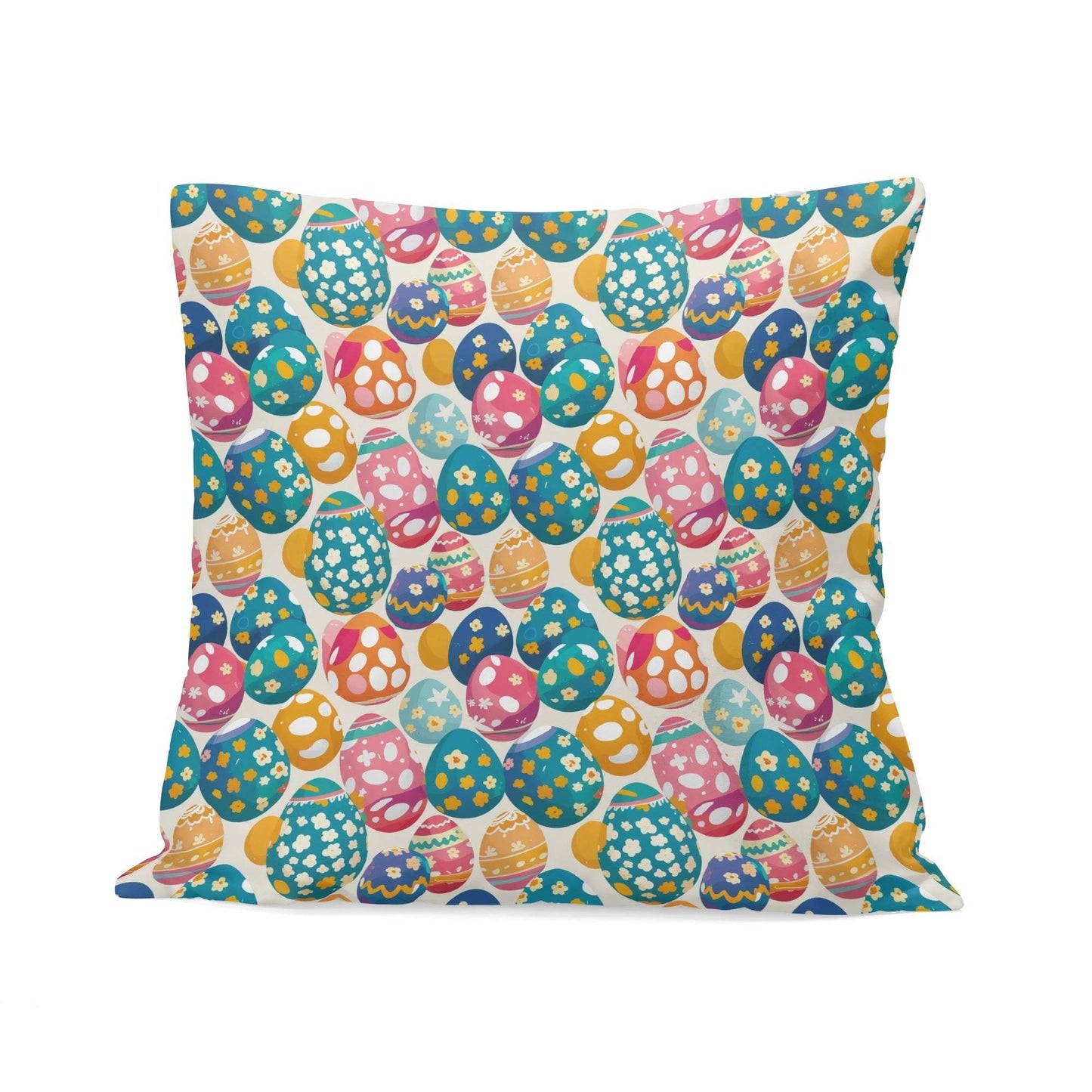 Festive Egg Velvet 4 Pcs Square Pillow Case Covers (5 sizes) - DeRose Seasonal