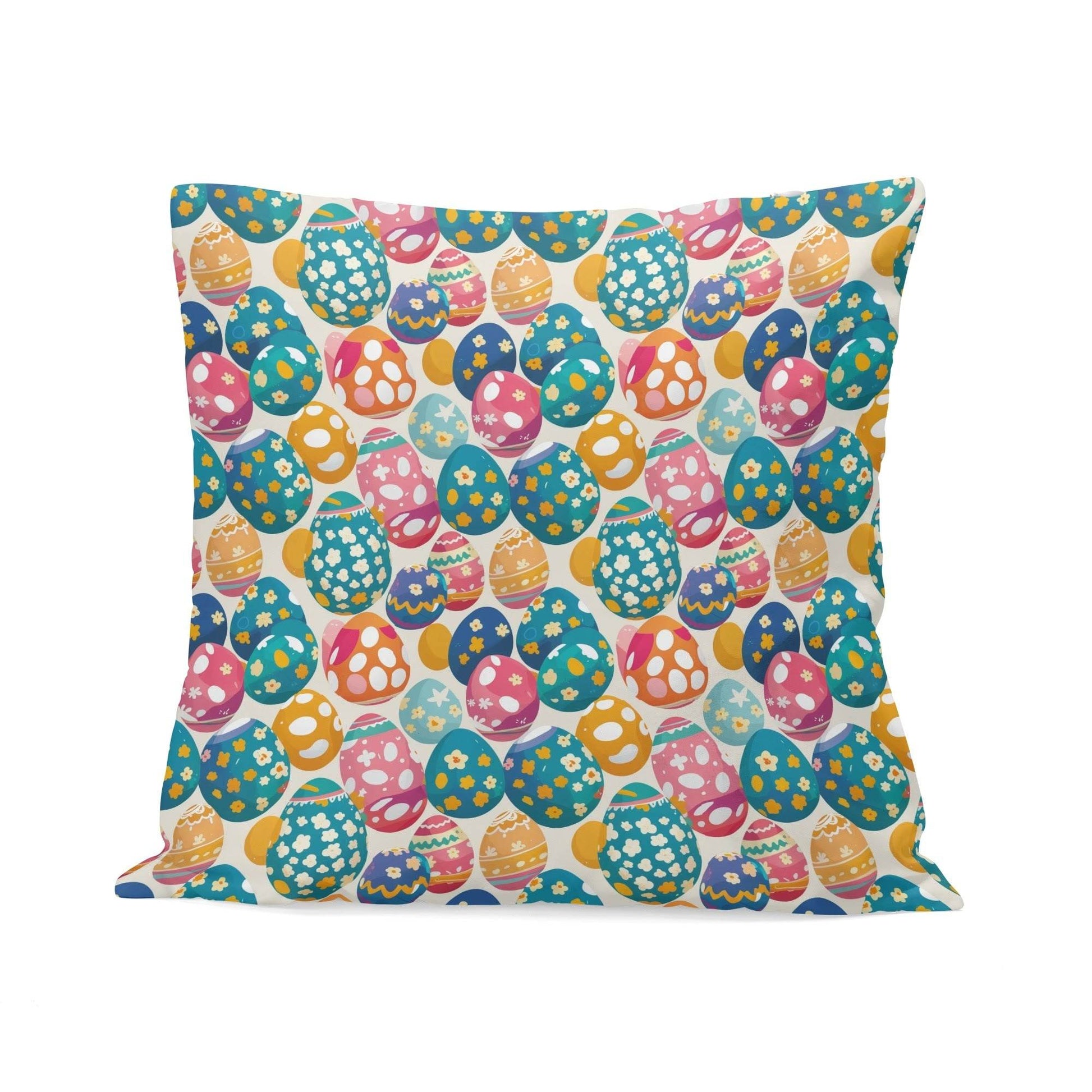 Festive Egg Velvet 4 Pcs Square Pillow Case Covers (5 sizes) - DeRose Seasonal