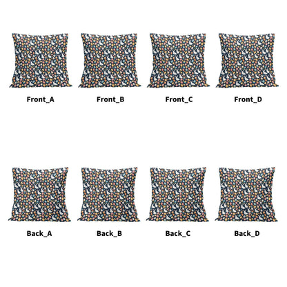 Bunny Eggs Velvet 4 Pcs Square Pillow Case Covers (5 sizes) - DeRose Seasonal