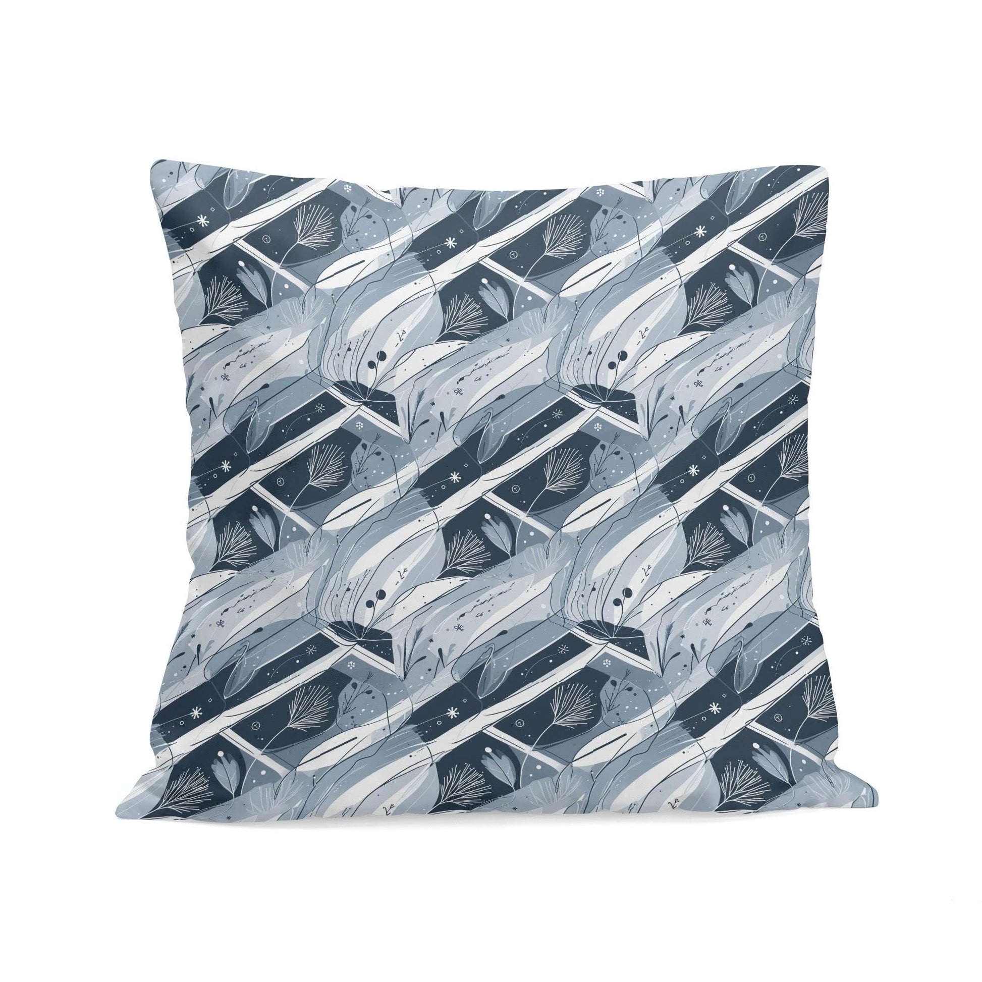 Blue Wind Peach Velvet 4 Pcs Square Pillow Case Covers (5 sizes) - DeRose Seasonal