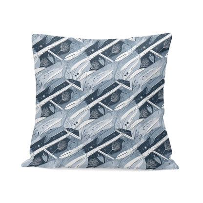 Blue Wind Peach Velvet 4 Pcs Square Pillow Case Covers (5 sizes) - DeRose Seasonal
