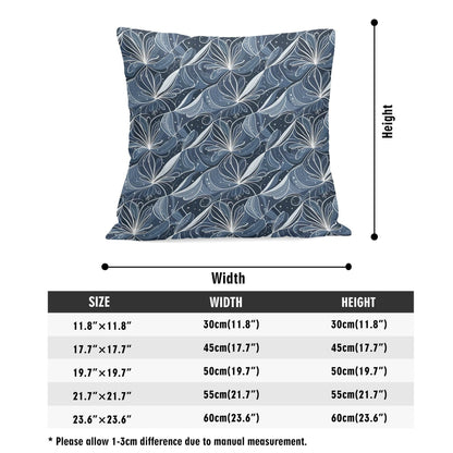 Cold Wind Peach Velvet 4 Pcs Square Pillow Case Covers (5 sizes) - DeRose Seasonal