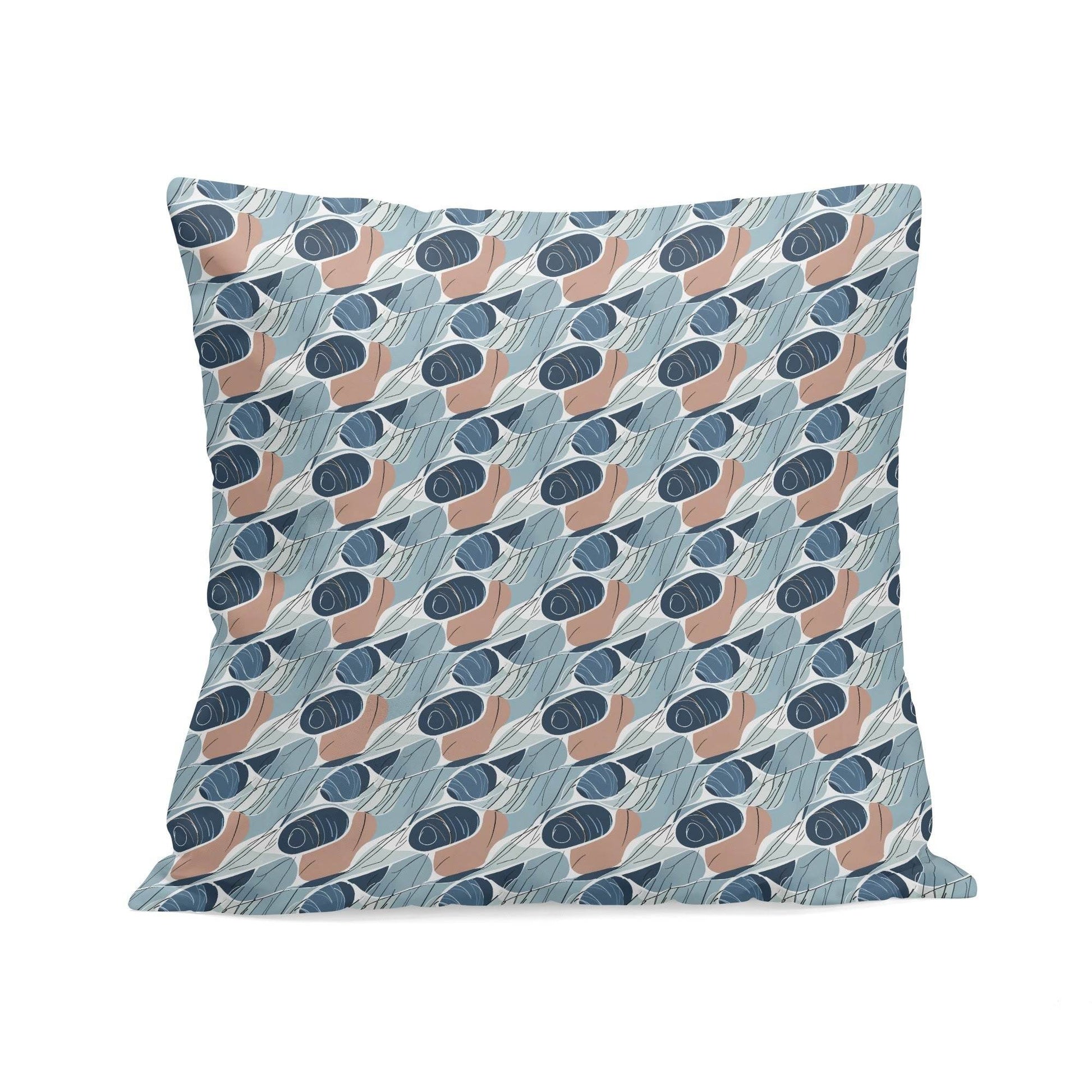 Cool Touch Peach Velvet 4 Pcs Square Pillow Case Covers (5 sizes) - DeRose Seasonal
