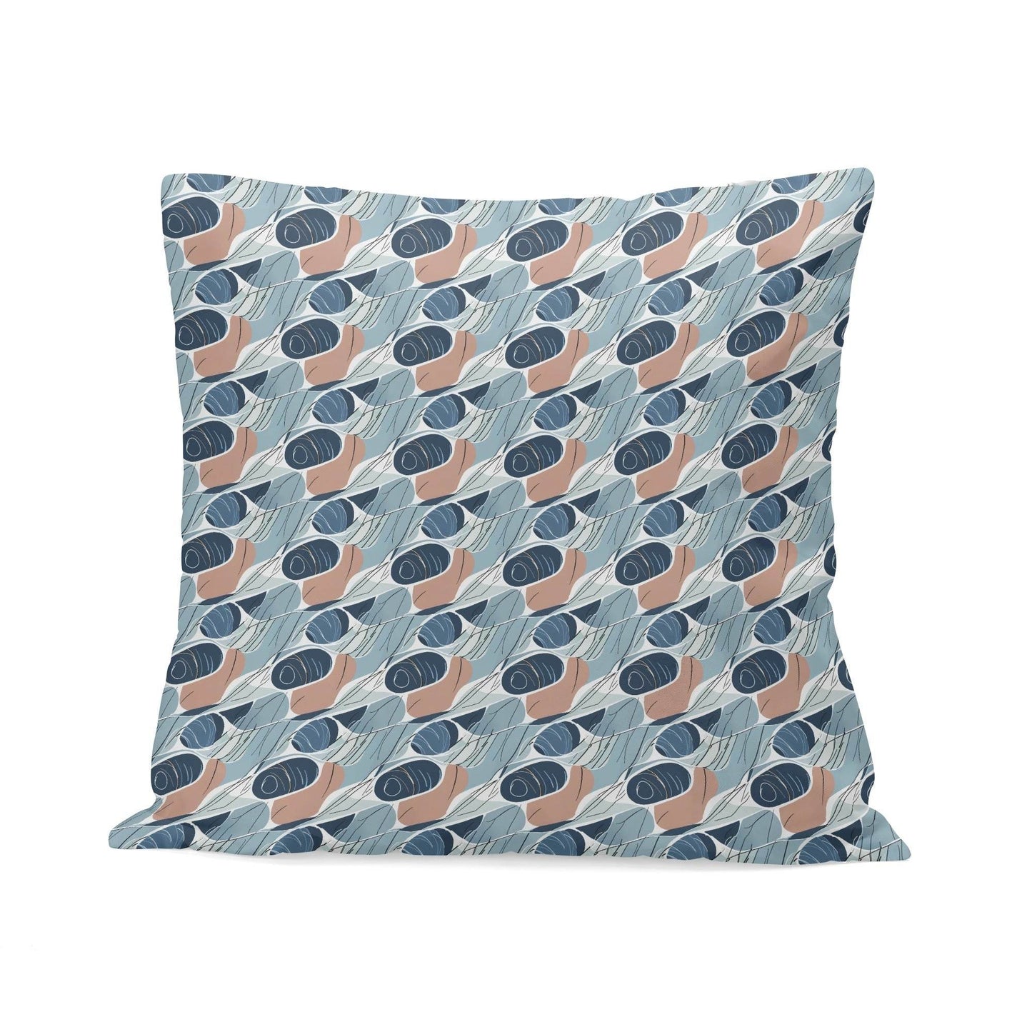 Cool Touch Peach Velvet 4 Pcs Square Pillow Case Covers (5 sizes) - DeRose Seasonal