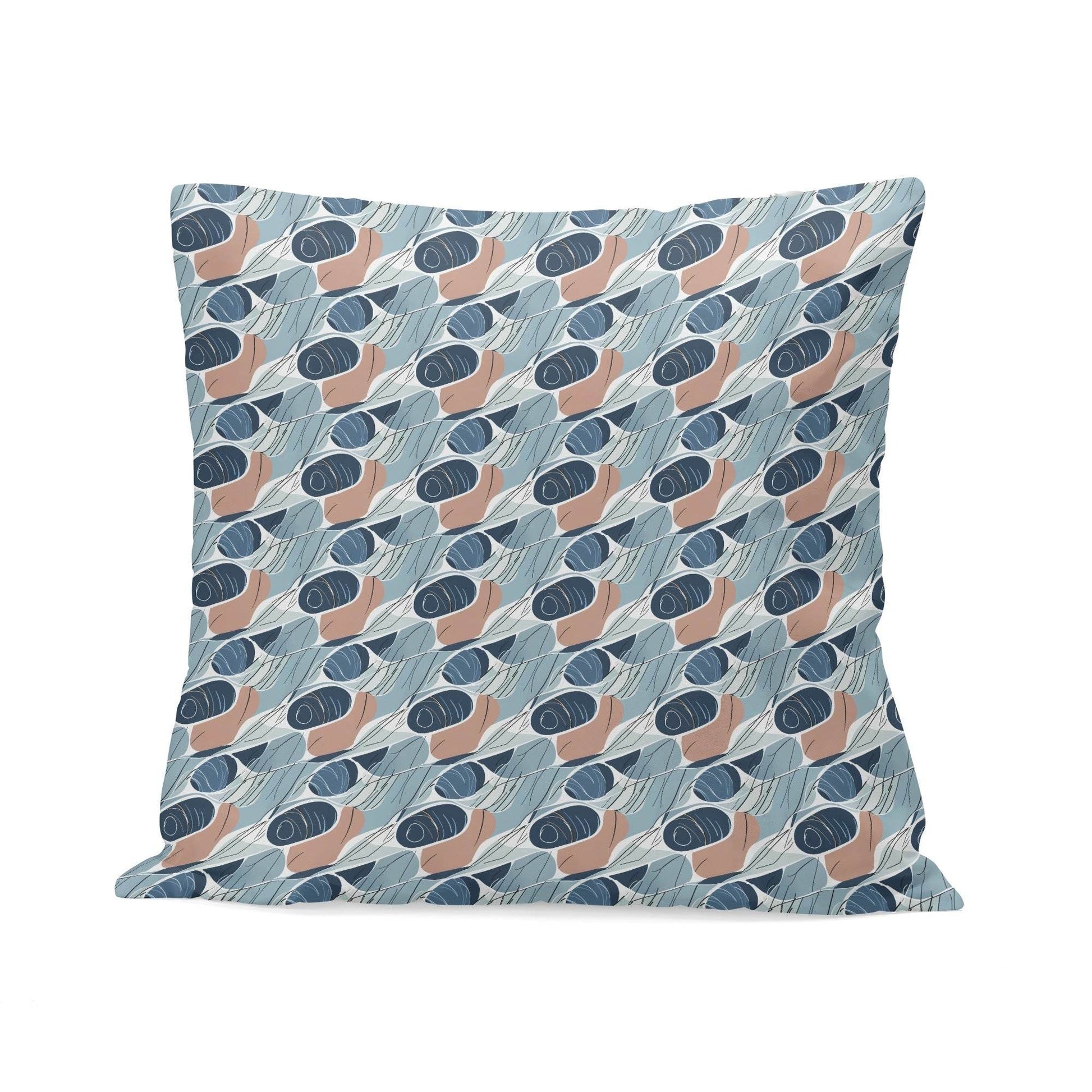 Cool Touch Peach Velvet 4 Pcs Square Pillow Case Covers (5 sizes) - DeRose Seasonal