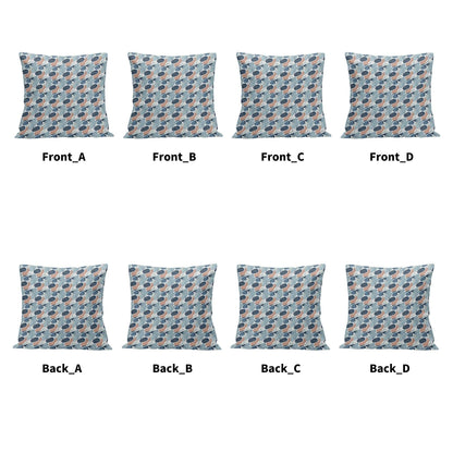Cool Touch Peach Velvet 4 Pcs Square Pillow Case Covers (5 sizes) - DeRose Seasonal