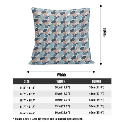 Cool Touch Peach Velvet 4 Pcs Square Pillow Case Covers (5 sizes) - DeRose Seasonal