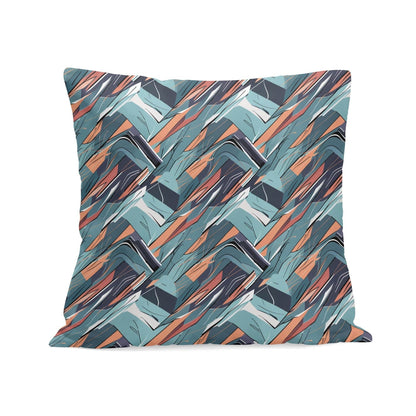 Abstract Breeze Peach Velvet 4 Pcs Square Pillow Case Covers (5 sizes) - DeRose Seasonal