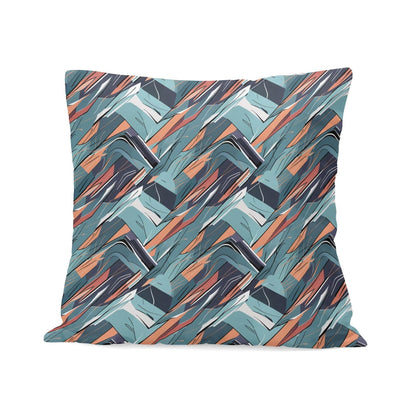 Abstract Breeze Peach Velvet 4 Pcs Square Pillow Case Covers (5 sizes) - DeRose Seasonal