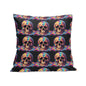 Dripping Skulls Peach Velvet 4 Pcs Square Pillow Case Covers (5 sizes) - DeRose Seasonal