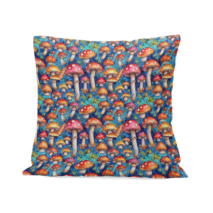 Trippy Tie-Dye Peach Velvet 4 Pcs Square Pillow Case Covers (5 sizes) - DeRose Seasonal