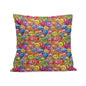 Trippy Smiles Peach Velvet 4 Pcs Square Pillow Case Covers (5 sizes) - DeRose Seasonal