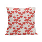 Minimal Hearts Peach Velvet 4 Pcs Square Pillow Case Covers (5 sizes) - DeRose Seasonal
