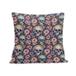 Pastel Floral and Skulls Peach Velvet 4 Pcs Square Pillow Case Covers (5 sizes) - DeRose Seasonal