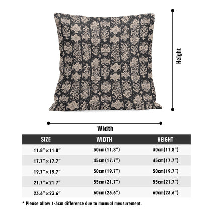 Gothic Emblem Peach Velvet 4 Pcs Square Pillow Case Covers (5 sizes) - DeRose Seasonal