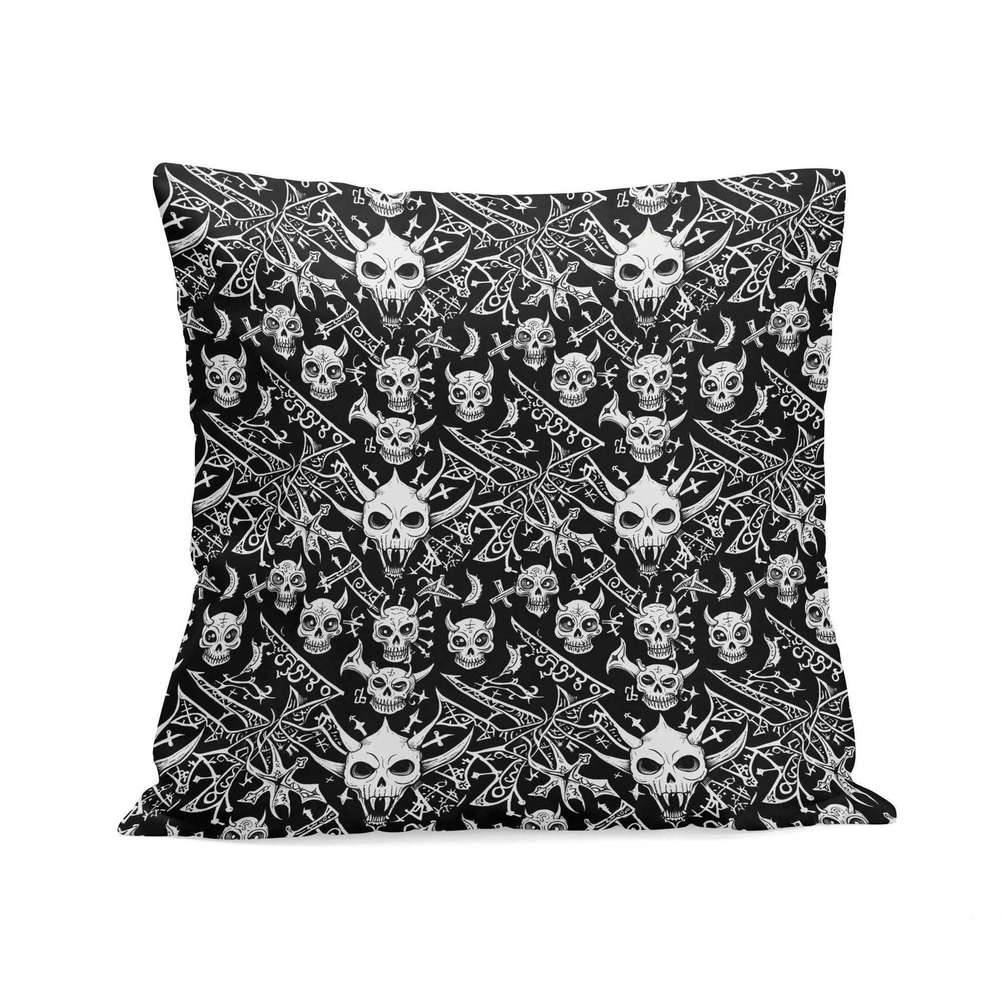 Little Devils Peach Velvet 4 Pcs Square Pillow Case Covers (5 sizes) - DeRose Seasonal