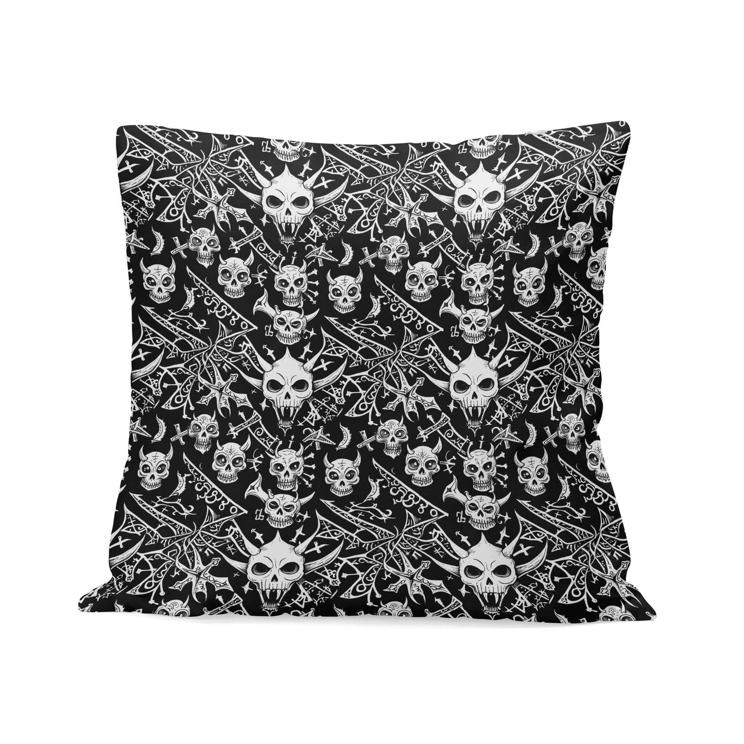 Little Devils Peach Velvet 4 Pcs Square Pillow Case Covers (5 sizes) - DeRose Seasonal