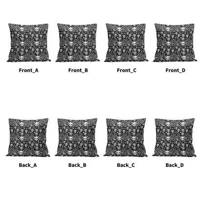 Little Devils Peach Velvet 4 Pcs Square Pillow Case Covers (5 sizes) - DeRose Seasonal