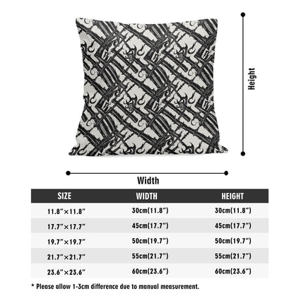 Devil Veins Peach Velvet 4 Pcs Square Pillow Case Covers (5 sizes) - DeRose Seasonal