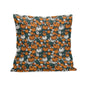 Dark Pumpkin Patch Peach Velvet 4 Pcs Square Pillow Case Covers (5 sizes) - DeRose Seasonal