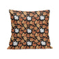 Maple Leaves Peach Velvet 4 Pcs Square Pillow Case Covers (5 sizes) - DeRose Seasonal