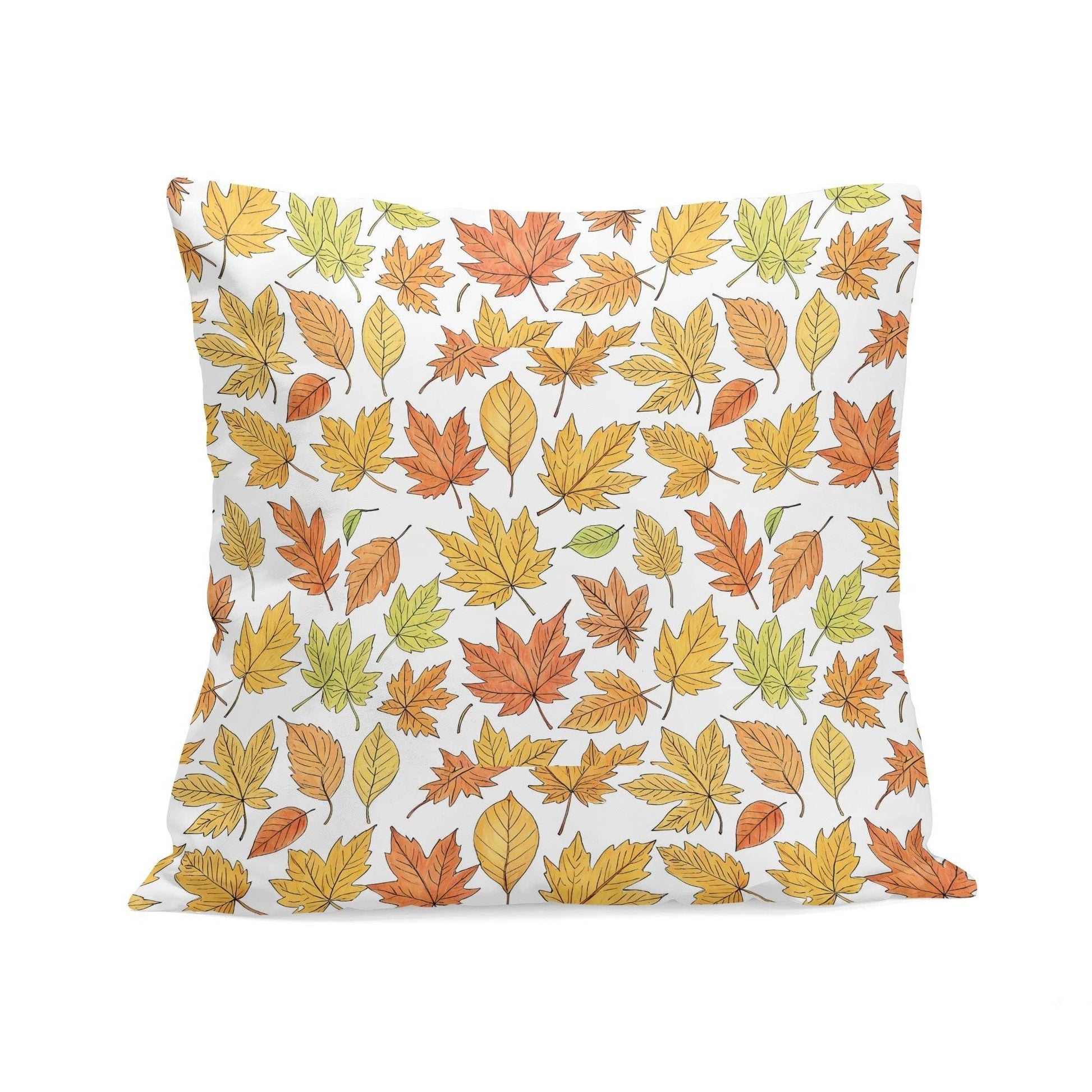 Autumn Peach Velvet 4 Pcs Square Pillow Case Covers (5 sizes) - DeRose Seasonal