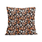 Dark Leaves Peach Velvet 4 Pcs Square Pillow Case Covers (5 sizes) - DeRose Seasonal