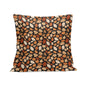 Red Leaves Peach Velvet 4 Pcs Square Pillow Case Covers (5 sizes) - DeRose Seasonal