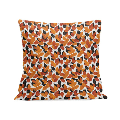 Red Autumn Peach Velvet 4 Pcs Square Pillow Case Covers (5 sizes) - DeRose Seasonal